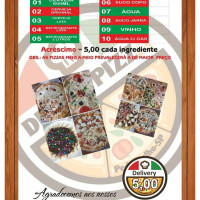 Divina Pizza menu